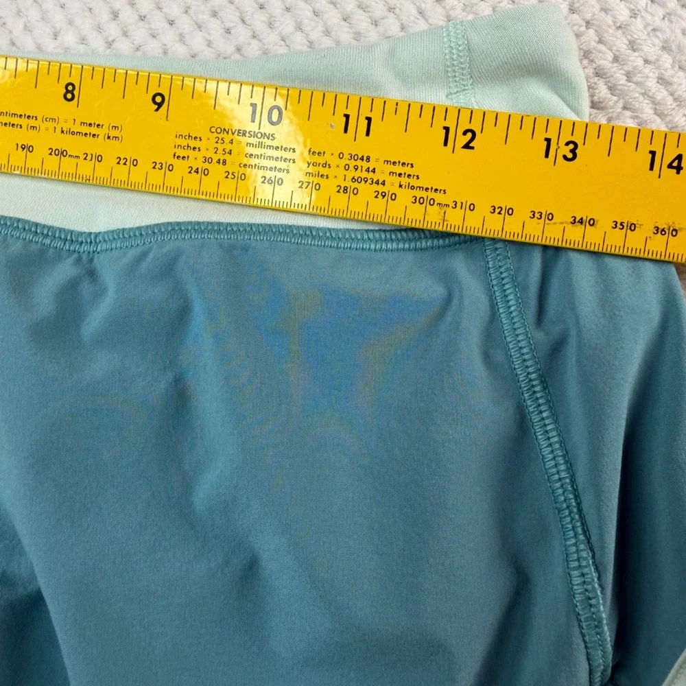 Ivivva by Lululemon Kids Teal Mint Green Athletic Running Shorts Size 14